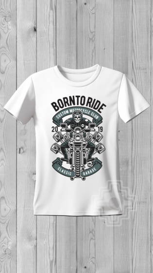 Remera BORN TO RIDE