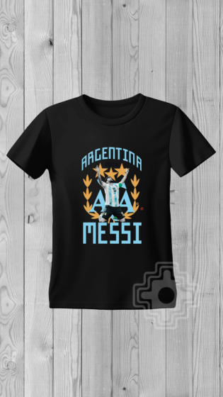 Remera MESSI 3 ESTRELLAS