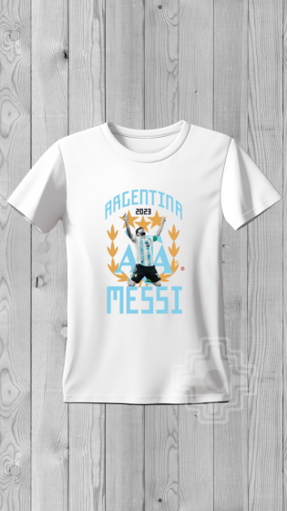 Remera MESSI 3 ESTRELLAS